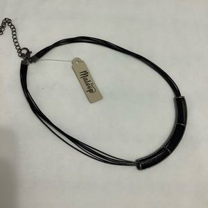 Marcasite corded Necklace 16” L New